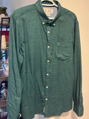 Original Penguin Green Button Down Shirt